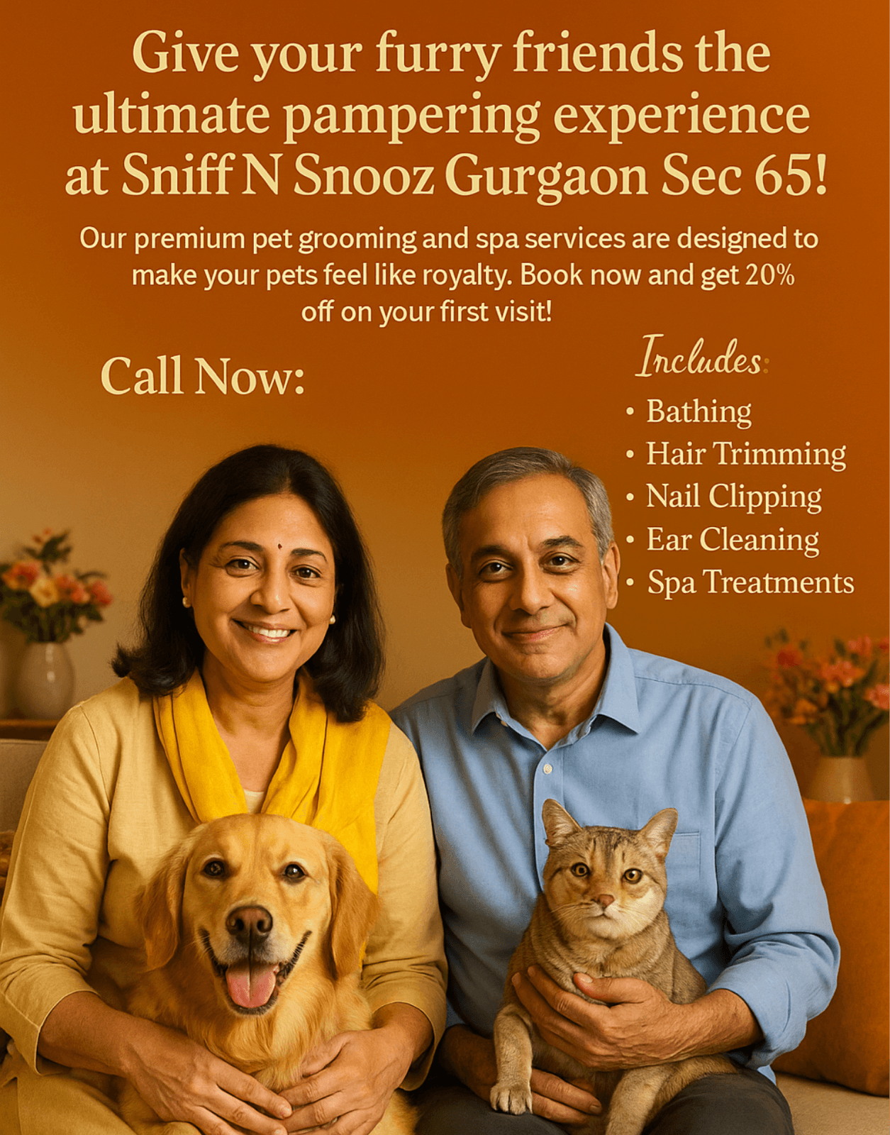 🐾 Sniff N Snooz Premium Pet Grooming Lounge